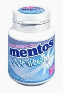 MENTOS WHITE CHEWING GUM 38 PIECES